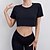 abordables Hauts de yoga-Tenues de Sport T-shirt de yoga Tee Shirt Fitness Femmes Top Manche Courte Col ras du cou Évacuation de l&#039;Humidité Ajustement à sec Respirant Salle de sport Danse Athlétique Des sports Tenues de Sport
