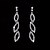 voordelige Sieradensets-Bruidssieradensets 1 Legering Oorbellen Kettingen Dames Stijlvol Luxe Schattig meetkundig Vreugde Onregelmatig Sieraden set Voor Feest