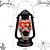 baratos Halloween-Lâmpada de LED para cabeça de caveira de Halloween com iluminação de olhos vermelhos brilhando no escuro, lâmpada de querosene retrô, decoração de festa