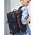 billige Studenter rygsække-Vandtæt multifunktionel laptop-rygsæk til mænd - vintage-stil forretningsrejsetaske, skulder-crossbody-taske med justerbar rem, med trolley, perfekt til arbejde, universitet og korte rejser