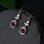 abordables Pendientes-Mujer Pendiente Tropical Alegría Elegante Aretes Joyas Borgoña Para Fiesta