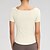abordables Hauts de yoga-T-shirt de yoga Tee Shirt Fitness Femmes Top Manche Courte Élastique Respirant Pilates Course Yoga Des sports Tenues de Sport Noir Rose