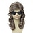 cheap Historical Wigs-Mullet Wig Men Wigs Joe Dirt Emo Wig 70s 80s Halloween Costumes Punk Rocker Long Wig