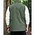 cheap Men&#039;s Fishing Vest-Men&#039;s Vest Gilet Outdoor Daily Fashion Casual Spring Fall Pocket Polyester Comfortable Plain Zipper Stand Collar Regular Fit Black Red Blue Khaki Vest