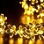 abordables Tiras de Luces LED-Guirnalda de luces solares de 12 m y 100 LED con diseño de flor de cerezo para Navidad, bodas, fiestas, patios, exteriores, impermeables, balcones, vallas, decoración de Halloween