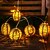 economico Sistemi d&#039;illuminazione per esterni-Lanterna decorativa a forma di sfera in filo di rattan - 10 luci a forma di globo in rattan con sfere in vimini, per interni ed esterni, per patio, pergolato, veranda, festa, cortile