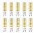 abordables Ampoules LED type maïs-Ampoules LED G9 10 pièces 220 V 7 W non dimmables ampoules G9 70 W équivalent ampoule halogène G9 75 LED 2835 SMD blanc chaud lampe pour éclairage domestique