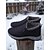 baratos Botas de neve e inverno-Botas de inverno femininas bordô, impermeáveis e forradas com lã – calçados de neve quentes e antiderrapantes com sola antiderrapante para clima frio, caminhadas ao ar livre e uso diário casual