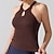 economico Top Yoga-Per donna Reggiseno da yoga Carro armato Reggiseno sportivo Supporto medio Senza ferretto Gli sport Tinta unica Top Per Palestra Atletico Pilates Abbigliamento sportivo