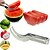 abordables Ustensiles et gadgets de cuisine-Coupe-pastèque en acier inoxydable, outil de coupe rapide de fruits, couteau à pastèque multifonctionnel en acier inoxydable, coupe-melon, séparateur de fruits, gadget de cuisine pour cantaloup, melon