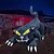 abordables Halloween-Gato negro inflable con cabeza móvil para Halloween, decoración para exteriores, patio, fiestas al aire libre