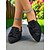 baratos Sapatilhas e Mocassins de mulher-Sapatos femininos Flyknit Bow Slip-On – sapatilhas casuais leves e respiráveis para uso diário, piqueniques no jardim e reuniões ao ar livre