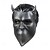 abordables Wearables y disfraces-Máscara de calavera de látex de Halloween para adultos, tocado de disfraz espeluznante de cabeza completa, máscara de cosplay de terror para fiestas, representaciones teatrales o decoración de casas