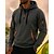 voordelige Bovenkanten-Voor heren Sporthoodie Lange mouw Capuchon Kleding Bovenlichaam Buiten Zacht Polyester Donker Grijs Zwart Wit Tennis Golf Hardlopen