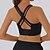cheap Sports Bras &amp; Vests-Women&#039;s Sports Bra Underwear High Supports Breathable Wireless Padded Solid / Plain Color Sport Activewear Black Blue Gym Fitness Yoga