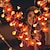 billige Udendørs- og gårdudstillinger-Halloween ahornblad græskar lyskæde batteridrevet LED efterårs girlandelys til indendørs udendørs dekoration Thanksgiving hjemme dekoration veranda hylde og festbelysning