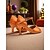 baratos Sapatos de Dança Latina-Sapatos de dança latina para mulheres - elegantes saltos abertos de cetim com tiras em T e fivela ajustável, calçados confortáveis para dança de salão e salsa para dança profissional e social
