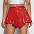 levne Spodní části-Retro 80. léta Lesklá metalíza Kraťasy Hotpants Disko Flitry Pevná barva Dámské Karnevalový kostým Karneval Klub Pride Parade Měsíc hrdosti Dospělé Kraťasy