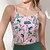 voordelige Sportbeha&#039;s en Tops-Dames Yogabeha Yoga Crop Tanktop Ondergoed / Onderkleding Sneldrogend Medium ondersteuning Ademend Gewatteerd Blote rug Opdrukken Sport Sportkleding Zwart Blozend Roze Sportschool Sportschoenen