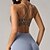 cheap Sports Bras &amp; Vests-Women&#039;s Strappy Sports Bras Underwear Low Support Breathable Wireless Padded Leopard Sport Activewear Black Green Gym Fitness Yoga