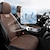 baratos Capas para bancos de automóveis-Capa de assento de carro quatro estações, almofada de assento de carro dianteira e traseira, protetor de assento compatível com airbag, acessórios de carro respiráveis