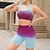 billiga Set och One-Pieces-Dam 2 delar Sport BH Träningsset Yogakläder Färggradient Träningsdräkter Svart Rodnande Rosa Gymträning Hög midja Stretch Andningsfunktion Ärmlös Sport Sportkläder Smal