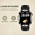 abordables Relojes inteligentes-Reloj inteligente de 2,01 pulgadas, reloj inteligente para fitness, running, Bluetooth, podómetro, recordatorio de llamadas, rastreador de actividad, compatible con Android e iOS, para hombre, modo