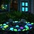 baratos Evento e suprimentos de festa-Pacote com 30 pedras brilhantes extra grandes, 1,77 polegadas de diâmetro, pedras decorativas para jardim e paisagem, pedras brilhantes para aquário, pedras de luz noturna estrelada para decoração