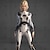 preiswerte Paar- und Gruppenkostüme-Totenkopf Skelett Cyborg Roboter Bodysuit Halloween Gruppen Paarkostüme Ganzkörper Catsuit Gruselkostüm Herren Damen Jungen Kinder Erwachsene Performance Party Club Halloween Karneval Tag der Toten