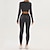 billiga Set och One-Pieces-Dam 2 delar Yogatröja Loungekläder Höst Ensfärgat Träningsdräkter Svart Röd Gymträning Hög midja Stretch Andningsfunktion Långärmad Sport Sportkläder Smal