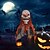 abordables Halloween-Halloween suspendu fantôme gaze lumineux fantôme visage fantôme crâne horreur astuce accessoires scène extérieure cour