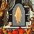 abordables Éclairage intérieur et pour la fête-Miroir holographique fantôme d'Halloween avec des yeux effrayants pour la décoration de maison hantée Décoration d'Halloween effrayante pour les fournitures de fête intérieures et extérieures