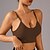 billige Sports-BH&#039;er og veste-Dame Yoga-bh Kampvogn Pilates-bh Undertøj Medium støtte Åndbart Vatteret Ensfarvet / almindelig farve Sport Sportstøj Sort Hvid Fitness Pilates Løb