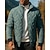 levne Puffer Jackets-Pánské Puffer Jacket Venkovní Termální Teplý Turistické oblečení Turistické oblečení Zima Podzim Vrchní část oděvu Kempování a turistika Běh Pevná barva Černá Zelená Šedá