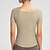 abordables Hauts de yoga-T-shirt de yoga Tee Shirt Fitness Femmes Top Manche Courte Élastique Respirant Pilates Course Yoga Des sports Tenues de Sport Noir Rose