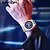 abordables Relojes digitales-SANDA Mujer Hombre Reloj Digital Esfera Grande Al Aire Libre Deportes Moda Luminoso Calendario Fecha Semana Cronógrafo Correa de acero inoxidable Reloj