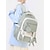 voordelige Kinderen en Tiener Rugzakken-Voor heren Dames rugzak Schooltas Schoolrugzak boekentas School Dagelijks Effen Kleur Oxfordstof Nylon Grote capaciteit waterdicht Lichtgewicht Hanger Rits Zwart Blozend Roze Paars