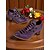 cheap Victorian &amp; Edwardian-Women's Purple Edwardian Cage Strap Heels – Vintage 1900s-Inspired Faux Leather Kitten Heel Dress Shoes, Retro Costume Footwear for Historical Reenactment, Theater, and Gothic Lolita Style