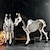 cheap Halloween-Skeleton Horse Skeleton Horse Statue Creepy Halloween Skeleton Animals Halloween Novelty Skeleton Farm