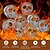 baratos Halloween-Tora de gás de caveira humana imitada de Halloween para lareiras internas ou externas, carvão de cerâmica à prova de fogo em forma de caveira para fogueira, tora de caveira refratária para fogueira,