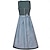 voordelige Dirndl-Oktoberfest Dirndl-meisje Beiers Duits Wiesn-vrouwenbierfeest carnaval traditionele stijl stoffen jurk schort zonder blouse