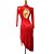 abordables Tenues de danse latine-Danse Latine Robe Gland Femmes Performance Tenue quotidienne manche longue Spandex