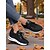 baratos Ténis de mulher-Tênis feminino flyknit com salto oculto, estilo esportivo com listras ousadas, perfeito para uso diário, caminhadas e passeios casuais