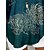voordelige Dames Boho Tops-Dames Overhemd Bloemig Dagelijks Casual Lange mouw Overhemdkraag Normale tops Dagelijks Feestdagen Knop Afdrukken Marineblauw Lente Herfst