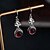 abordables Pendientes-Mujer Pendiente Tropical Alegría Elegante Aretes Joyas Borgoña Para Fiesta