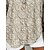 abordables Hauts Floraux-Femmes Chemise Fleuri 3D Quotidien Occasionnel manche longue Col en V Hauts Réguliers Quotidien Fête Boutons Imprimé Kaki Printemps Automne