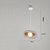 halpa Riipusvalot-polystyreenimuovista valmistettu riippuvalaisin, moderni 1-lamppuinen led, 15,5 cm korkea, lämmin valkoinen/valkoinen valo, G9, säädettävä ketju