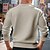 cheap Basic Sweatshirts-Men&#039;s Sweatshirt Black Wine Navy Blue Dark Green Khaki Crew Neck Striped Ribbed Textured Knit-texture Sports &amp; Outdoor Daily Holiday Polyester Streetwear Basic Casual Spring Fall Clothing Apparel