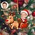 abordables Adornos-Adornos navideños con foto personalizada, acrílico 2D, cara de bebé personalizada, adornos para árbol de Navidad, decoración navideña, colgante, regalos