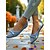 cheap Women&#039;s Flats-Women&#039;s Light Blue Flyknit Pointed Toe Flats with Bow - Breathable Casual Ballet Shoes for Ladies and Teens, Ideal for Spring, Garden Walks, and Daily Wear